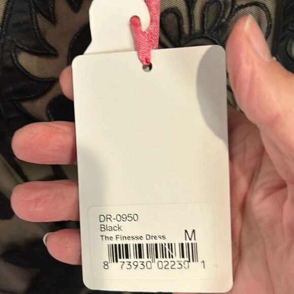 Pink Martini Black Lace Overlay Dress NWT - Picture 5 of 7